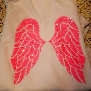 Victoria secret bling sequin angel zip hoodie